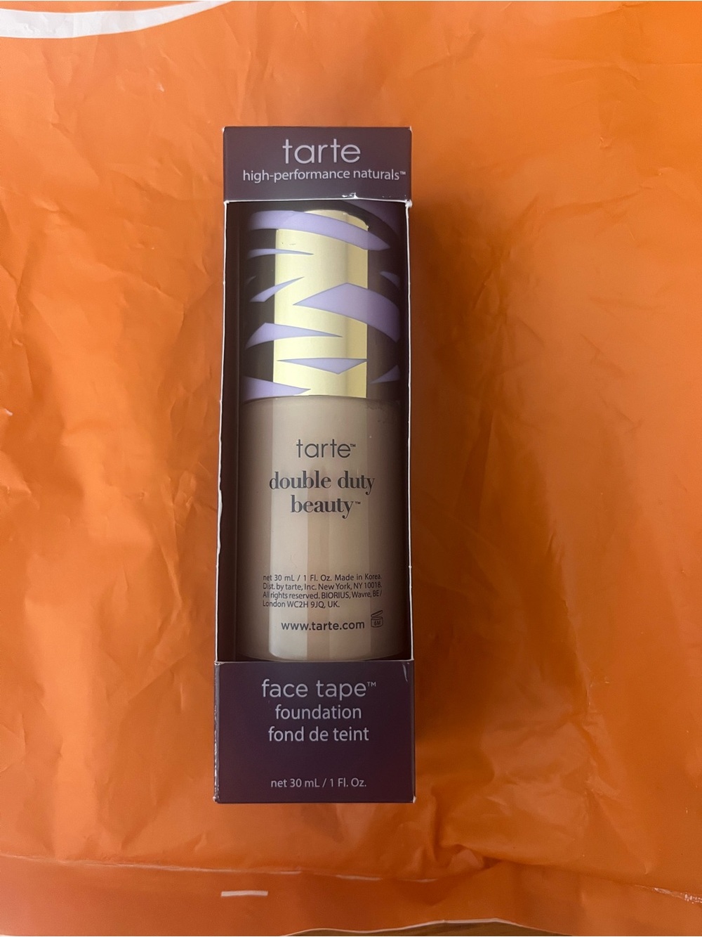 tarte Double Duty Beauty Face Tape Foundation in Light Beige